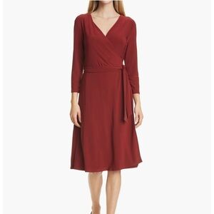 Max Mara Leisure Dida Stretch Jersey Wrap Midi Dress